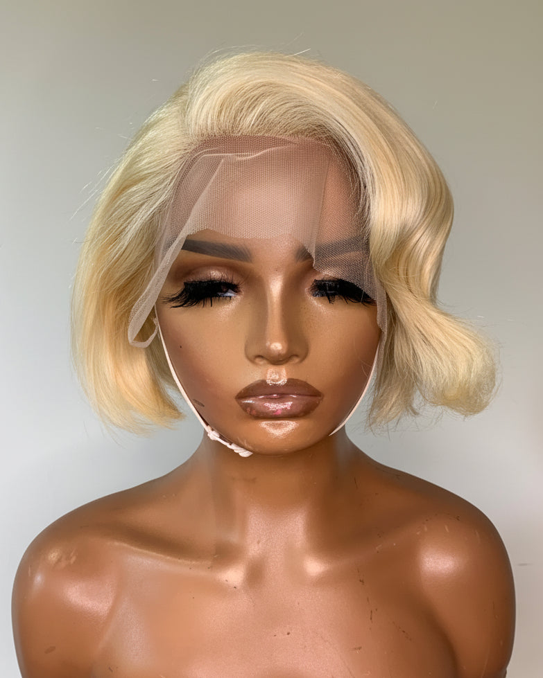 The Celeste Soft Blonde Bob Wig 13x4 Lace Frontal Human Hair Wig