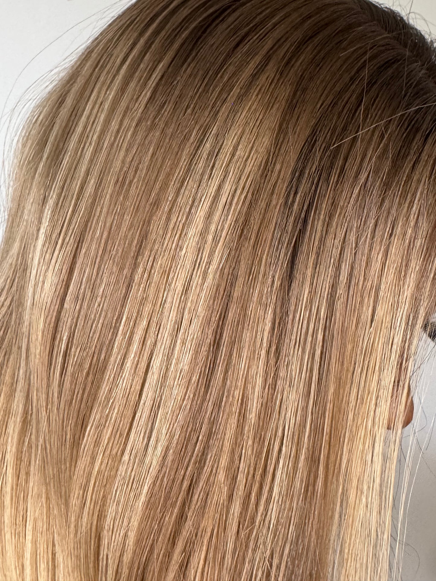 The Noa Ombre Blonde Virgin Hair 13x6 Lace Frontal Wig with Wefted Cap - 16"