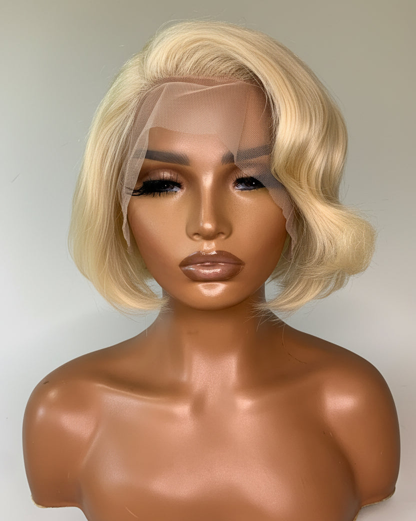 The Celeste Soft Blonde Bob Wig 13x4 Lace Frontal Human Hair Wig