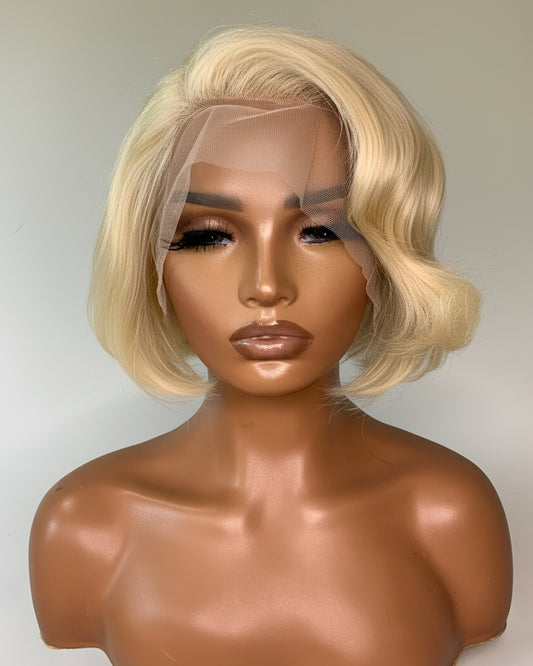 The Celeste Soft Blonde Bob Wig 13x4 Lace Frontal Human Hair Wig