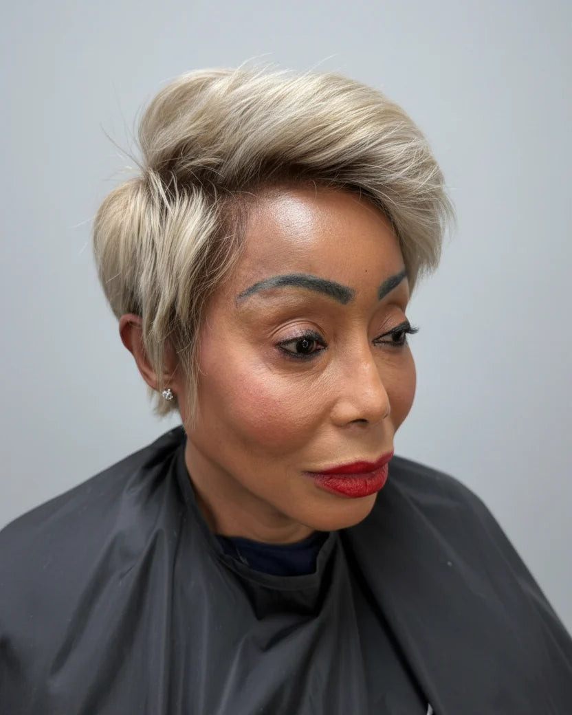 The Monaco Custom Blonde Full Lace Classic Pixie Wig