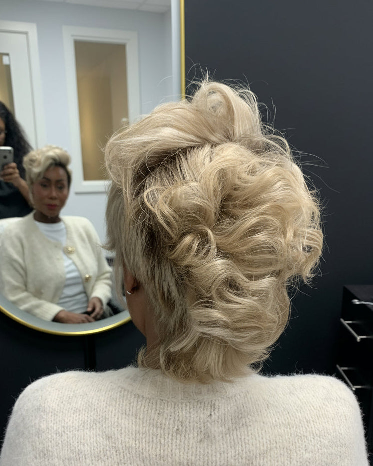 The Jayda Full Lace Curly Mohawk Pixie Wig in Virgin Hair